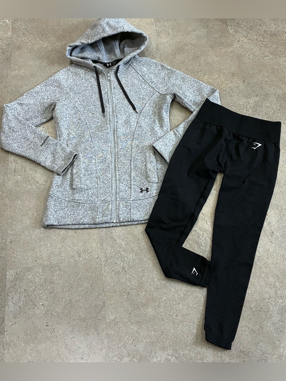 Womens UNDER ARMOUR/GYMSHARK Storm Jacket & Leggings, sz Medium